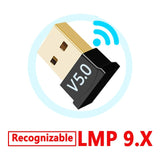 Bluetooth 5.0 Receiver USB Wireless Bluetooth Adapter Audio Dongle Sender for PC Computer Laptop Earphone LMP9.X USB Transmitter