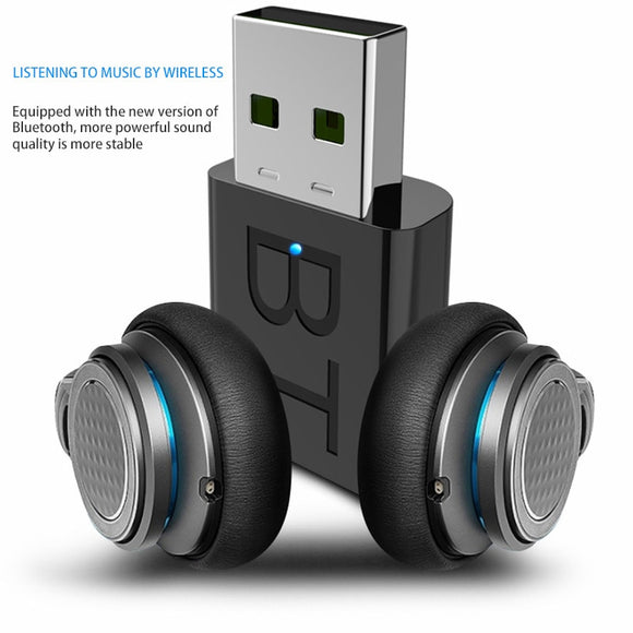 Mini USB Bluetooth 5.0 Transmitter Receiver 3.5mm AUX Stereo Wireless Audio Adapter for PC TV Car Hands-free Headphones Speaker